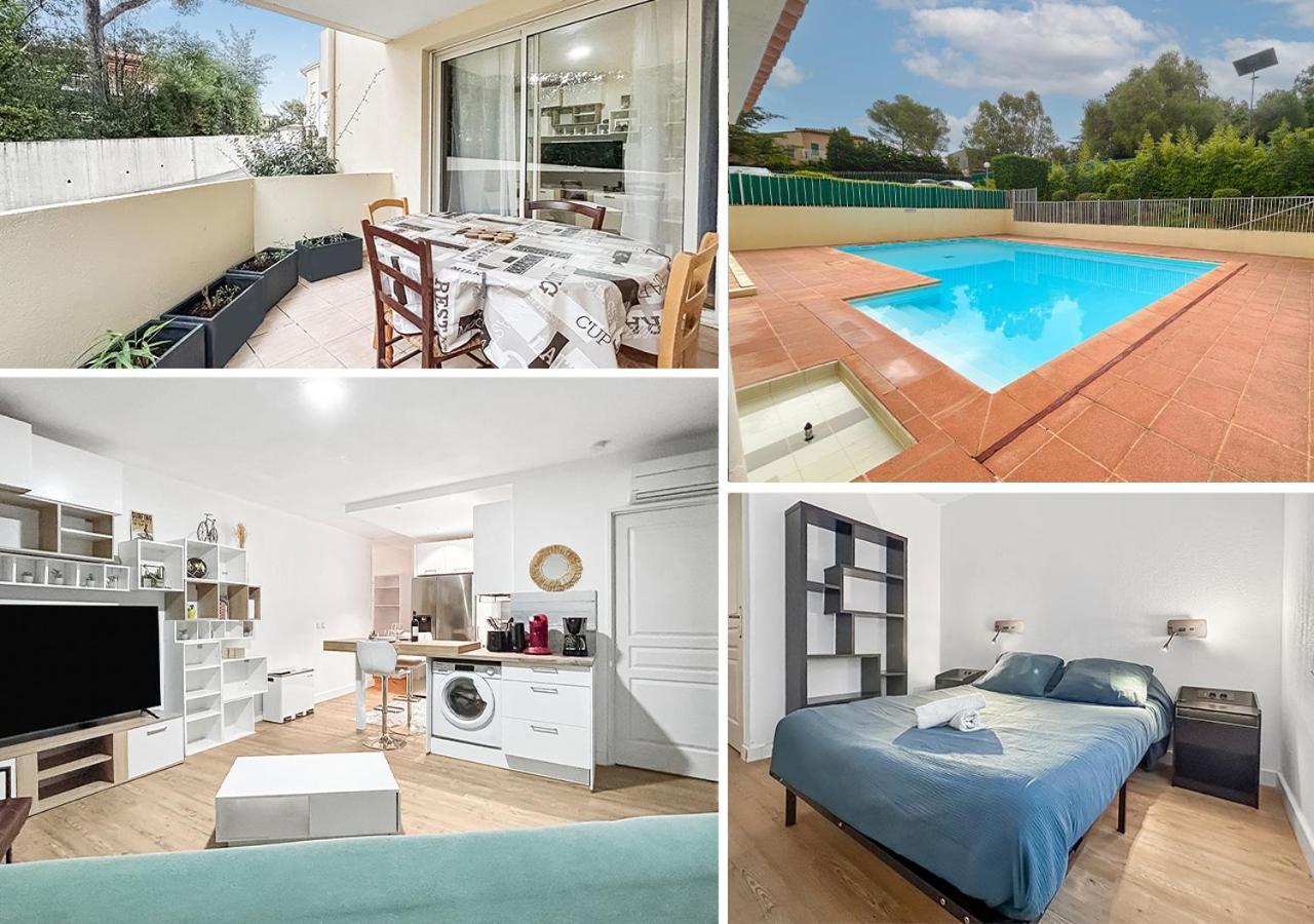 Апартаменти Balcon, Parking, Piscine Et Clim' A 2 Pas Du Port Santa Lucia Сен-Рафаель Екстер'єр фото